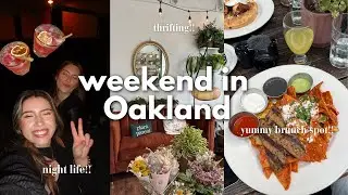 springtime in Oakland🌷🥞 - thrift shopping, cute brunch spot + night out!