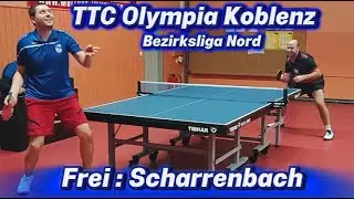 Bezirksliga Tischtennis🔥| D.Frei(1730TTR) : R.Scharrenbach(1736TTR)