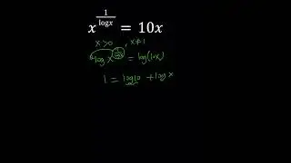 An Interesting Log Equation | Logarithms