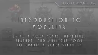 Intro To Game Asset Creation 005 Poly Plane Multi Cut Tool