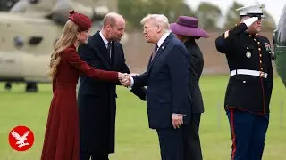 Prince William and Kate welcome Donald Trump and Melania at Windsor