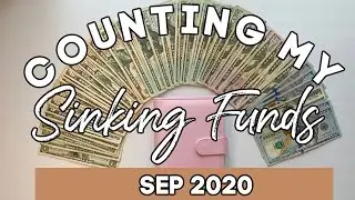 SINKING FUNDS UPDATE | September 2020 Budget | Cash Envelope System | Counting my Sinking Funds