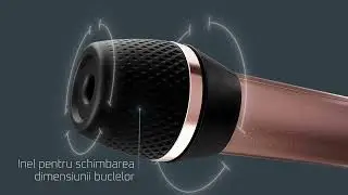 Ondulator de par Rowenta Twist Curl, ajustabil pe 3 diametre