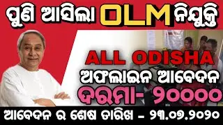 Odisha livelihood mission recruitment 2020 Latest govt job odisha job details Odisha Govt Job 2023