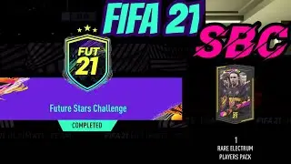 Fifa 21 SBC Future Stars Challenge / cheap solution, reward pack opening / Squad Building Challenges