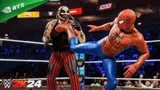 WWE 2K24 - Spider-Man vs Fiend Bray Wyatt | Extreme Rules [4K60]