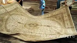 Modern Carpet Silk Oriental Persian Rug