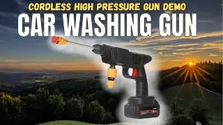 Cordless High Pressure Gun Unboxing & Demo |  Best Budget Car Cleaner