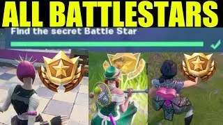Fortnite | ALL Secret battle Stars Season 10 - Week 1 to 7 Locations (Season X)