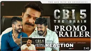 CBI 5 THE BRAIN Promo Trailer Reaction Malayalam | Mammootty Forcut Trailer | Entertainment Kizhi