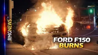 Van Nuys: Ford F-150 Destroyed by Overnight Fire on Sepulveda Blvd.