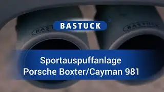 PORSCHE BOXSTER / CAYMAN (981): BASTUCK SPORTAUSPUFFANLAGE MIT KLAPPENSTEUERUNG