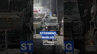 'Israeli' forces raid Nablus from Awarta checkpoint in the West Bank