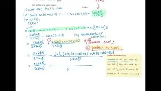Mathematical Induction + Trigonometry -HKCEE A. Math 1999