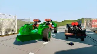 SALTANDO COM CARROS,DEU TRETA! BRICK RIGS