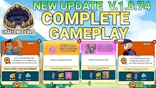 challenge cave new story complete gameplay || dynamons world new update V.1.8.74 full details