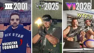Эволюция клерка Ammu-Nation в играх GTA за 14 минут (GTA 3 &rarr; GTA 6)