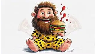 Caveman Tries Pizza, Burgers, Ice Cream Sushi & Video Games for the First Time &ndash; Hilarious Reactions