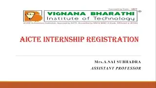 AICTE INTERNSHIP REGISTRATION