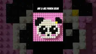 Mr & Ms Panda Bear Lego patterns #lego #legoart #legoideas #panda #pandabear #legocreator #legobuild