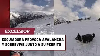 Esquiadora provoca avalancha en Andorra y sobrevive junto a su perrito: “el riesgo cero no existe”