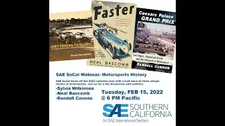 Motorsports History: 3 unique stories w/ authors Sylvia Wilkinson, Neal Bascomb, and Randall Cannon