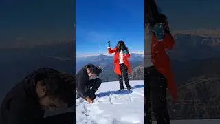 #coldwinter #snowlane#himchalpradesh #parashar #couplesgoal#mountainlife
