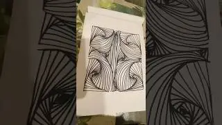 3d line illusion drawing | 3D Abstract Linear Pattern #3dart