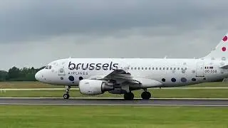 IMPRESSIVE TAKEOFF❣️: Brussels Airlines Airbus A319