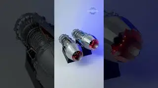 Fighter engine 2 Choose 1 #enginekit #educationaltoy #turbofan #enginemodel #3dprinting #stirling