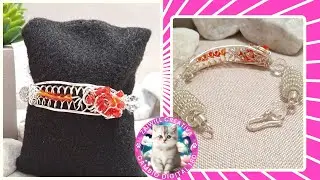 Pulsera con Cristales y Alambre FACIL DE HACER