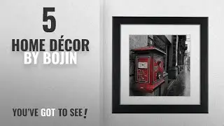 Top 10 Home D&eacute;cor By Bojin [ Winter 2018 ]: BOJIN Black 8x8 Inch Picture Frames Holds 6x6 Inch With