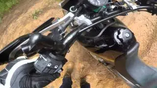 dr650se on slippery clay.