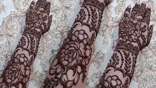 full hand roses bridal mehndi design    heavy bridal mehndi design   Mehndi passion of art