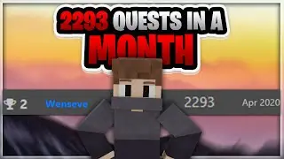 World Record #2 Most Hypixel Quests in a Month