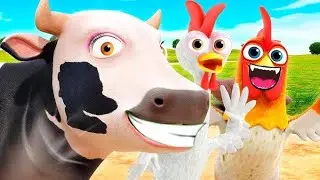 El Tractor y El Pollito version 2🎶🐤 Canciones dela Granja de Zenon🤩🌈