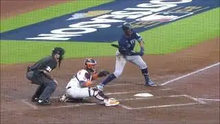 Julio Rodriguez...2-base hit vs. Justin Verlander...ALDS Gm 1...Mariners vs. Astros...10/11/22