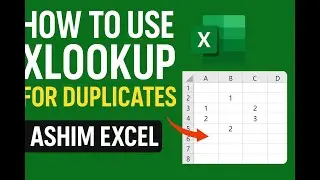 How to use lookup formula for duplicates value in Excel
