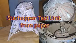 SpaceX Starhopper Test Unit Paper Model