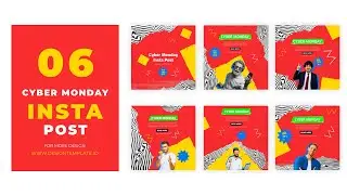 Cyber Monday Instagram Post After Effects Templates | Download Copyright Free Video Animation