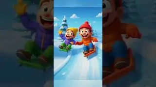 ICE slide race #ytshorts #dinosaurride #cartoon #aforapplekidssong #abclearning #3dkids