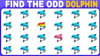 Find The Odd One Out - Dolphin Edition 🐬🦈 | Easy → Medium → Hard 🎯 | 30 Brain Levels | → quiz night