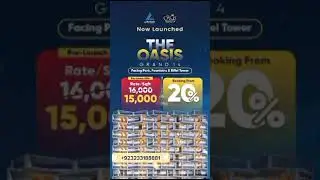 Grand X Construction update and New Project OASIS Launch bahria Town Apartment Flats