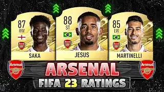 FIFA 23 | ARSENAL PLAYER RATINGS IN FIFA 23 😱🔥 ft. Martinelli, Jesus, Saka...