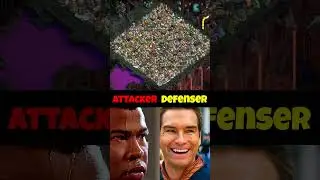 Attack vs Defender 🔥 Clash of Clans Epic Battle #coc  #shorts #clashofclans #cs2 #gta