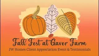 JW Homes Client Appreciation Event and Testimonials, Sept 2023