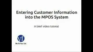 Entering Customer Information into the MPOS System