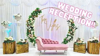 MM HIGHLIGHTS - Floral wedding reception backdrop with a rustic touch