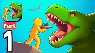 Dino Hunter idle Adventure  -  Gameplay Walkthrough Part 1 , Mobile Game Tutorial Android, iOS