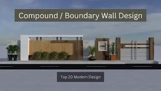 Top 20 Compound wall | Boundary wall | Moder design with gate latest collection